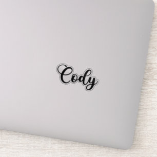 Cody Name - Handgeschriebene Kalligrafie Aufkleber