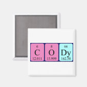 Cody Periodenmagnet Magnet (Vorderseite/Rückseite)