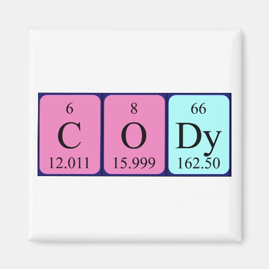 Cody Periodenmagnet Magnet (Vorne)