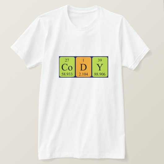 Cody Periodenname Shirt (Design vorne)