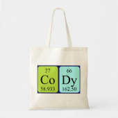 Cody Periodic Table name tobag Tragetasche (Vorne)
