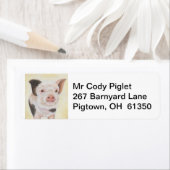 Cody the Piglet return address label (Insitu)