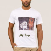 Cody u. ausgewachsener männlicher Känguru,    T-Shirt (Vorderseite)