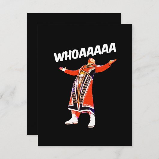 Cody whoaaa begleitkarte (Vorne/Hinten)