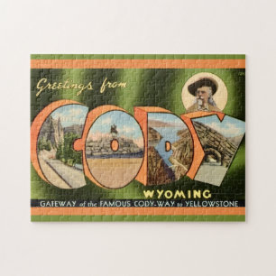 Cody Wyoming 11x14 Postkarte Puzzle
