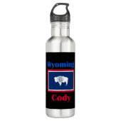 Cody Wyoming Edelstahlflasche (Vorderseite)
