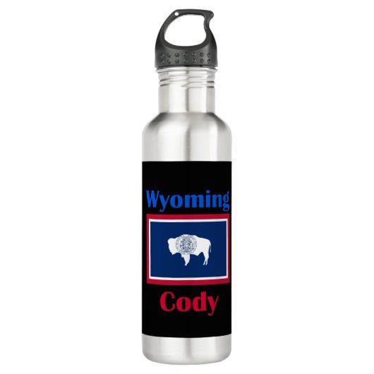 Cody Wyoming Edelstahlflasche (Vorderseite)