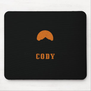 Cody Wyoming Vintage Berge Usa Amerika Souvenir Mousepad