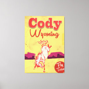Cody Wyoming Vintage Reiseplakat Leinwanddruck