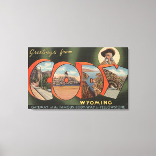 Cody, WyomingLarge Buchstabe ScenesCody, WY Leinwanddruck