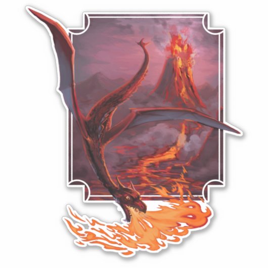 Cody's Lava Dragon Aufkleber (Vorderseite)