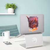 Cody's Lava Dragon Aufkleber (Laptop auf Schreibtisch)