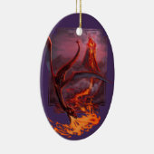 Cody's Lava Dragon Keramik Ornament (Rechts)