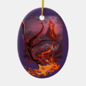 Cody's Lava Dragon Keramik Ornament (Vorne)
