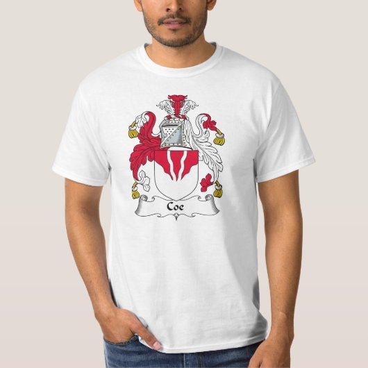 Coe Familienwappen T-Shirt (Vorderseite)