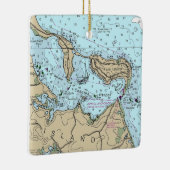 Coecles Harbour Nautical Christmas Keramikornament (Rechts)