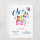 COED Baby Brewing Beers Flaschen Paare Dusche Einladung (Vorderseite)