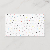 Coed Baby Dusche Windelwaschmaschine Faltschachtel Begleitkarte (Rückseite)