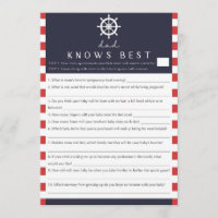 Coed Baby Shower Vater kennt das beste Spiel nauti