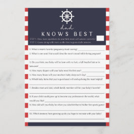 Coed Baby Shower Vater kennt das beste Spiel nauti Einladung