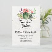 Coed-Babypartykaktus Einladung (Stehend Vorderseite)