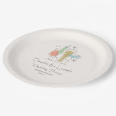 Coed Coups Polterabend Pappteller (Schrägansicht)