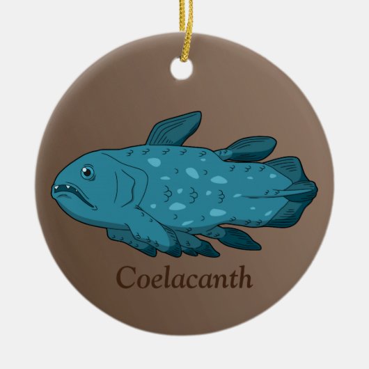 Coelacanth - Ancient Fish Keramik Ornament (Vorne)