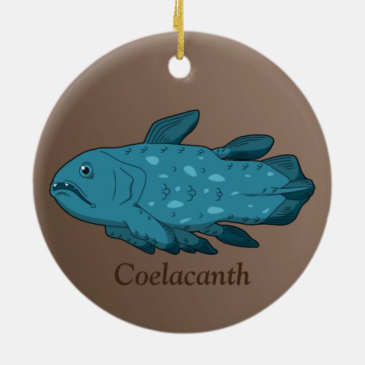 Coelacanth - Ancient Fish Keramik Ornament (Hinten)