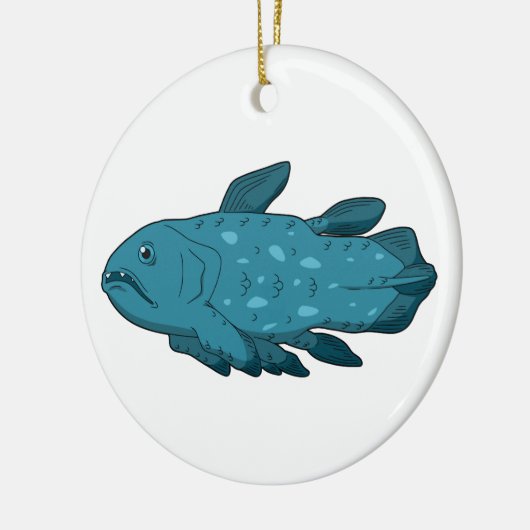 Coelacanth - Ancient Fish Keramik Ornament (Links)