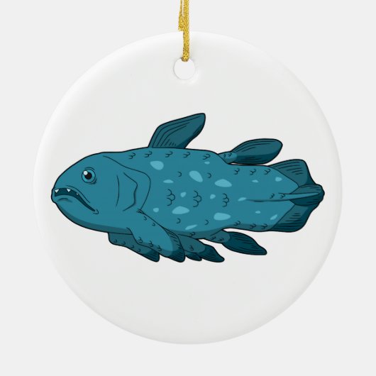 Coelacanth - Ancient Fish Keramik Ornament (Hinten)