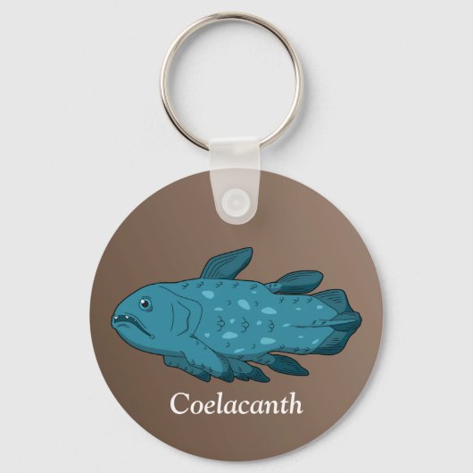 Coelacanth - Der lebendige Fossil Schlüsselanhänger (Vorderseite)
