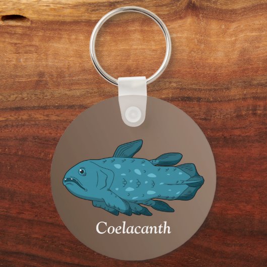 Coelacanth - Der lebendige Fossil Schlüsselanhänger (Rückseite)