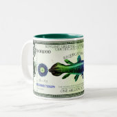Coelacanth-Ecodollars Zweifarbige Tasse (Vorderseite Links)