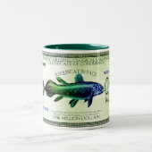 Coelacanth-Ecodollars Zweifarbige Tasse (Mittel)