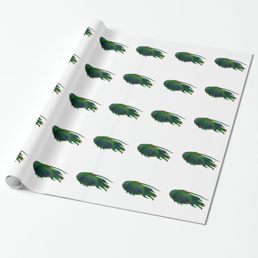 Coelacanth Fossilien Geschenkpapier (Ungerollt)