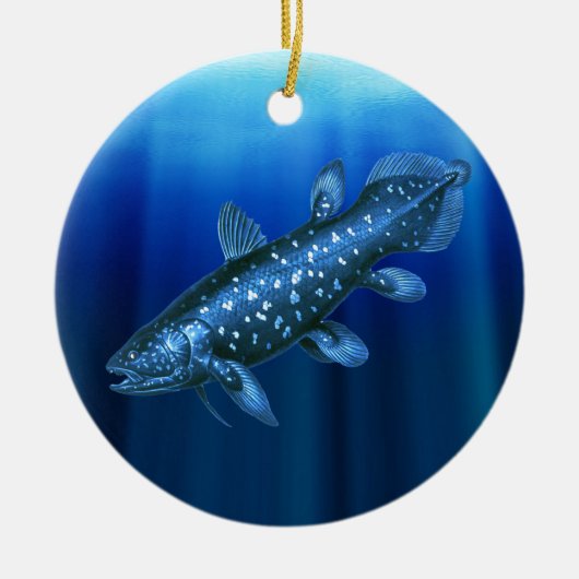 Coelacanth Keramik Ornament (Vorne)