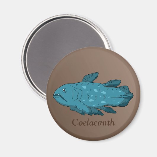 Coelacanth Magnet (Vorderseite/Rückseite)