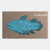 Coelacanth Rechteckiger Aufkleber (Vorderseite)