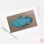 Coelacanth Rechteckiger Aufkleber (Umschlag)