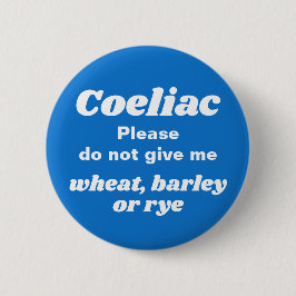 Coeliac Disease Blue Button