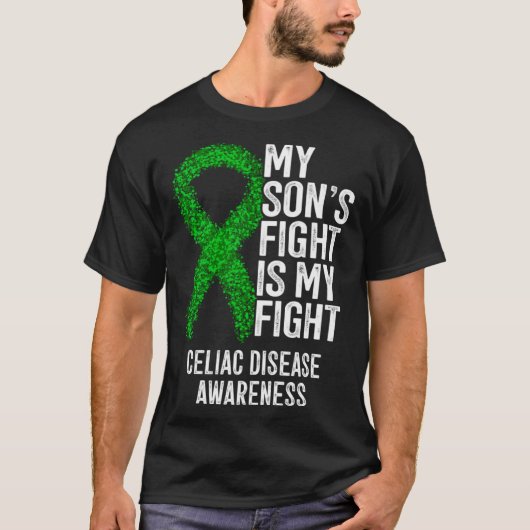 Coeliac My Son's Fight Is My Fight Celiac Disease  T-Shirt (Vorderseite)