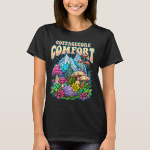 Coesscore Comfort Goblincore Hütte Pilz T-Shirt