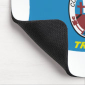 Coeur d'Alene Flag Mousepad (Ecke)