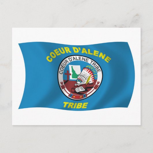 Coeur d'Alene Flag Postcard Postkarte (Vorderseite)