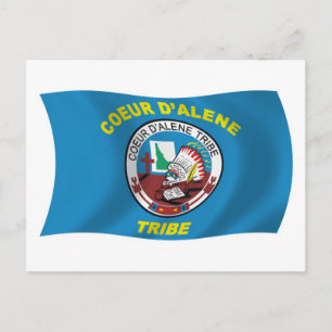 Coeur d'Alene Flag Postkarte