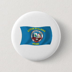 Coeur d'Alene Flaggenknopf Button
