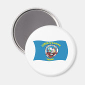 Coeur d'Alene Flaggenmagnet Magnet (Vorderseite/Rückseite)