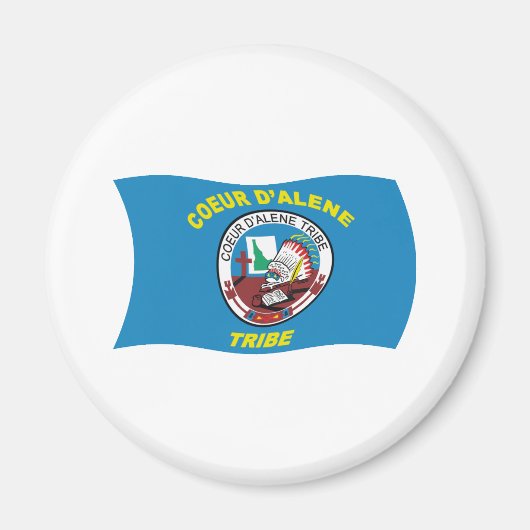 Coeur d'Alene Flaggenmagnet Magnet (Vorne)