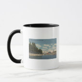 Coeur d'Alene, ID - View City Beach & Pier Tasse (Links)