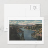 Coeur d'Alene, ID - View of Beauty Bay Postkarte (Vorne/Hinten)